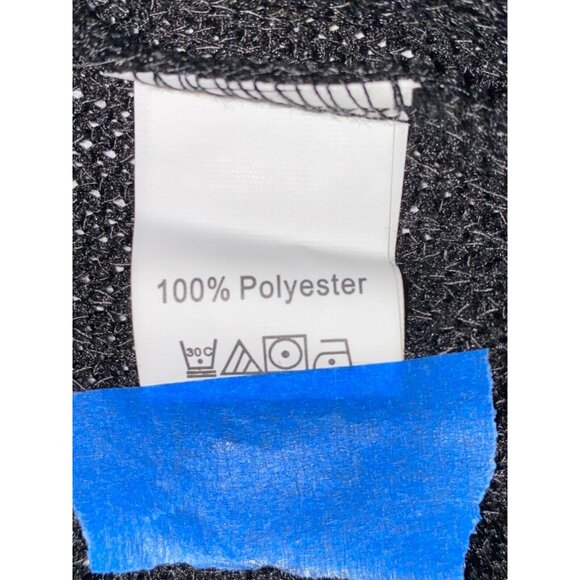 Stellah Womens Black Wrap Style Long Sleeve Top 100% Polyester L - Picture 5 of 6